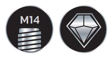 Korunky M14 diamant grafika