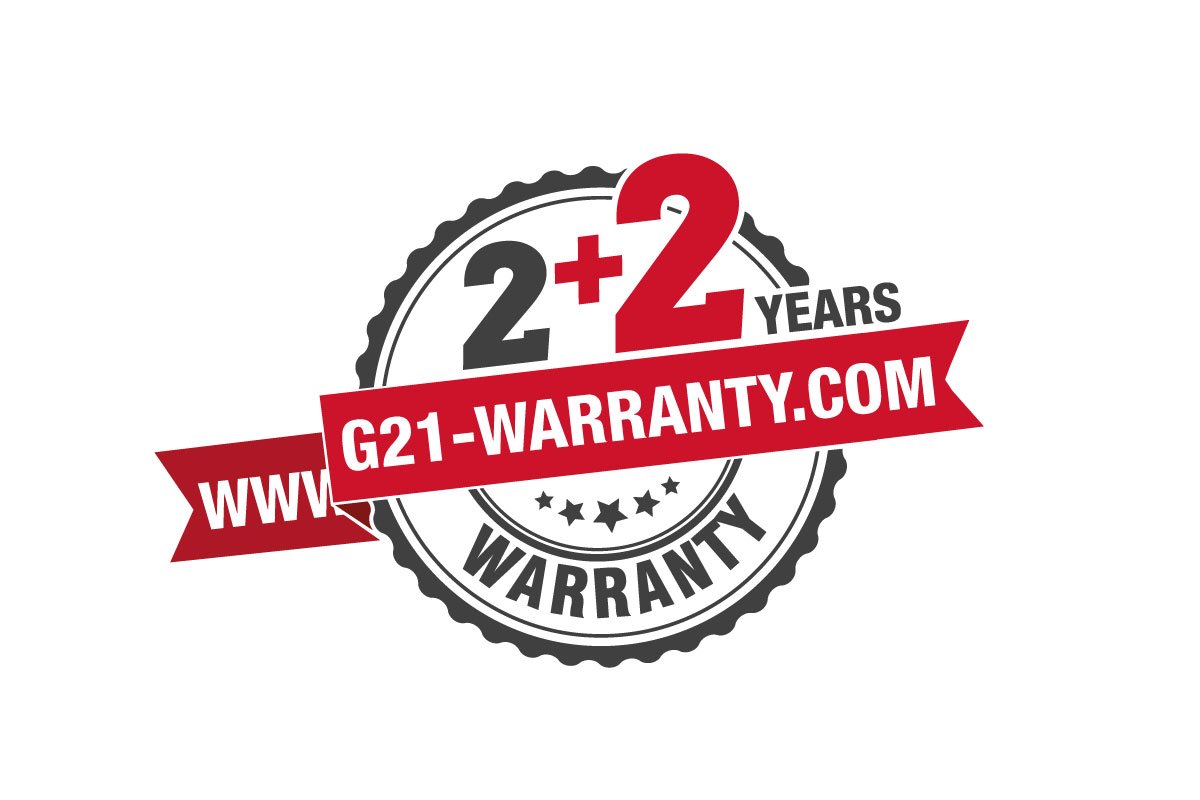 G21 prodloužená záruka 2+2 roky