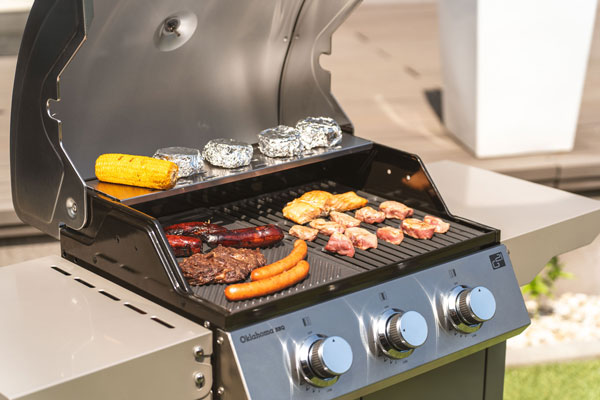 Nerezový plynový gril G21 Oklahoma BBQ Premium grilovací rošty