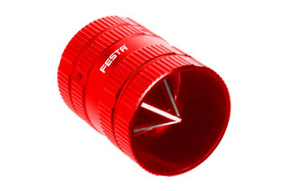 Festa Odhrotovač PVC, Cu trubek 6-38 mm, 16319 červený, celo-kovový, 2x 4 břity, oboustranný