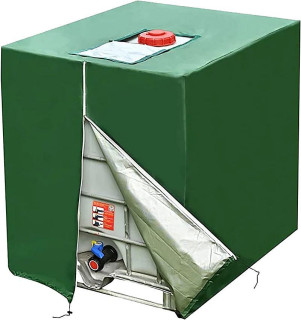 Strend Pro kryt na IBC nádobu, plastový kontejner, zelený, 116x120x100cm, 254805
